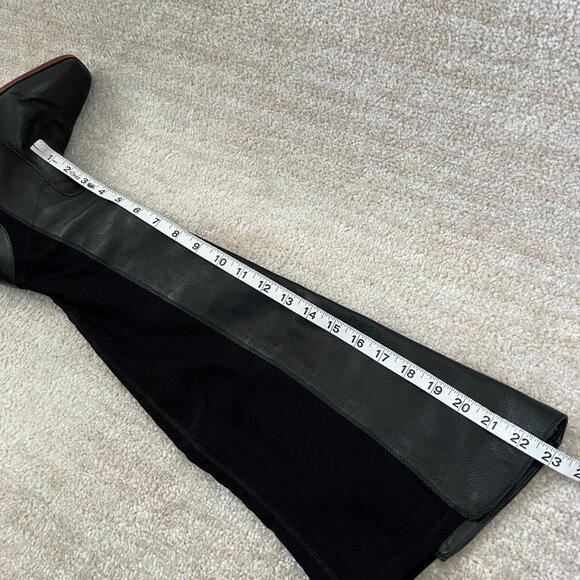 Vince Camuto Dreven Black Over the Knee Chunky Heels Boots 9.5 - Picture 9 of 10